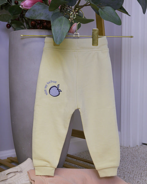 Mini Organic Cotton Kiss My Tuchus Sweatpants